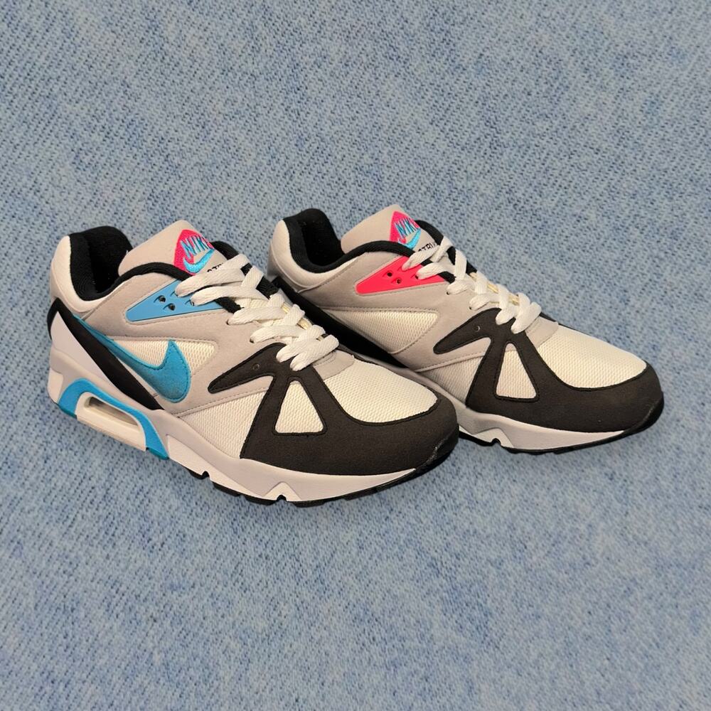 Nike Air Structure Triax 91 Sneakers - Grey/Black/Blue/Red, Men’s Size 9